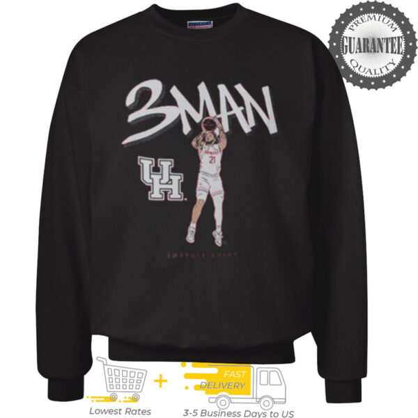 Emanuel Sharp 3MAN Houston Basketball 2025 Shirt
